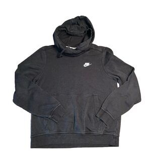 Nike Cowl Neck Hoodie Sweatshirt Women's Size Small Black